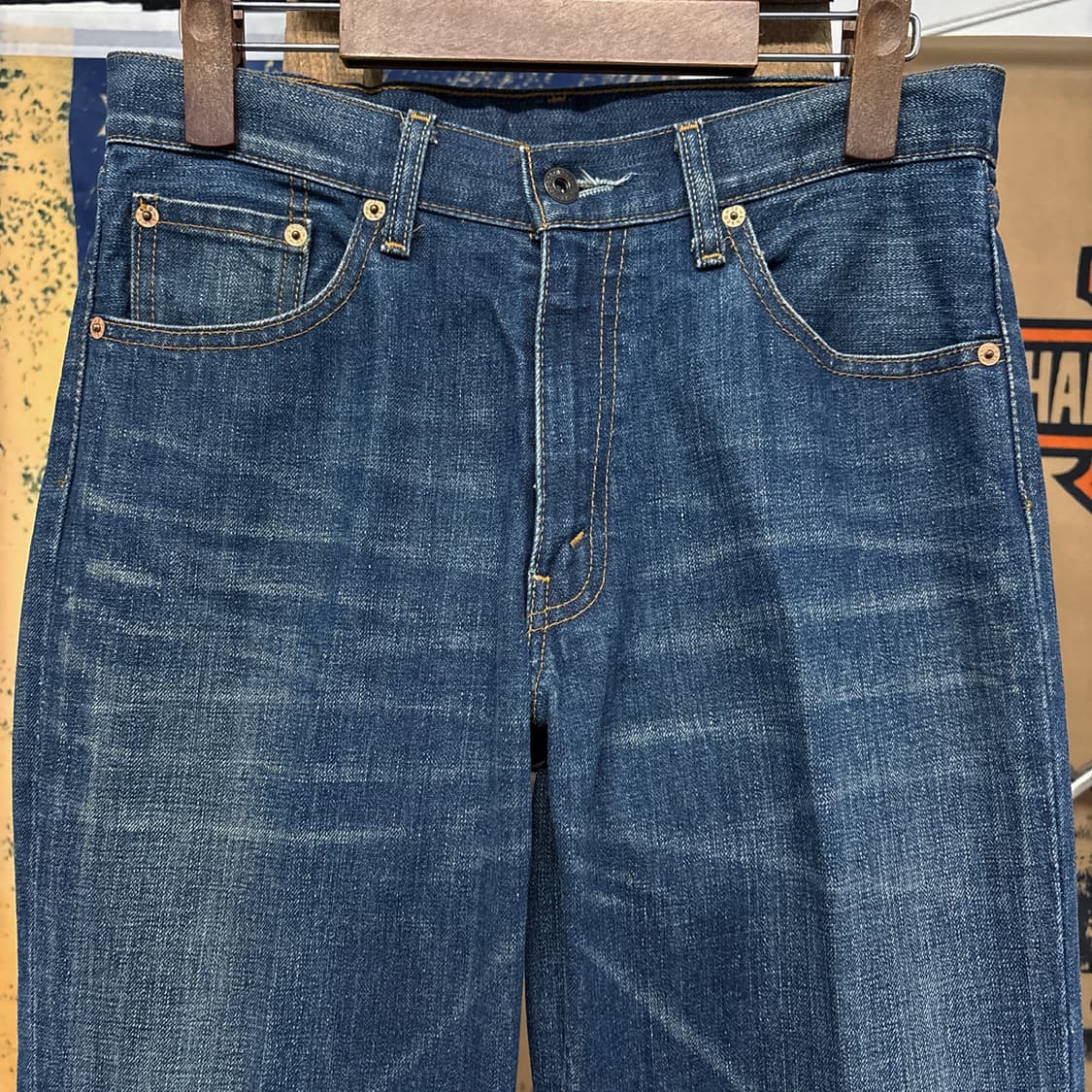 00s 리바이스 재팬라인 크리스 라이닝 워싱 데님팬츠 N1195   상품이미지3