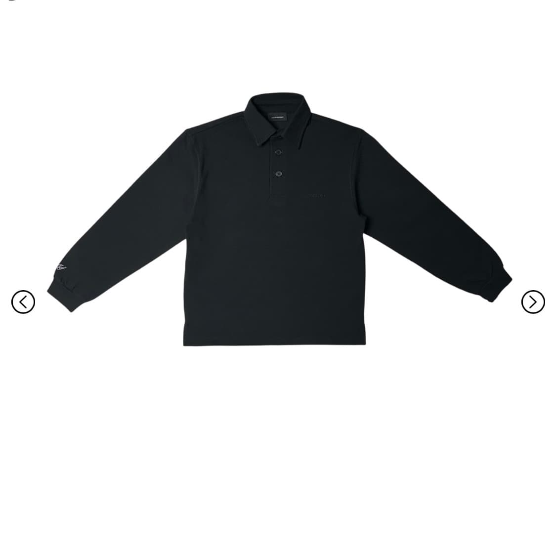 지초이 26-001 SHIRT 블랙 1사이즈 상품이미지1