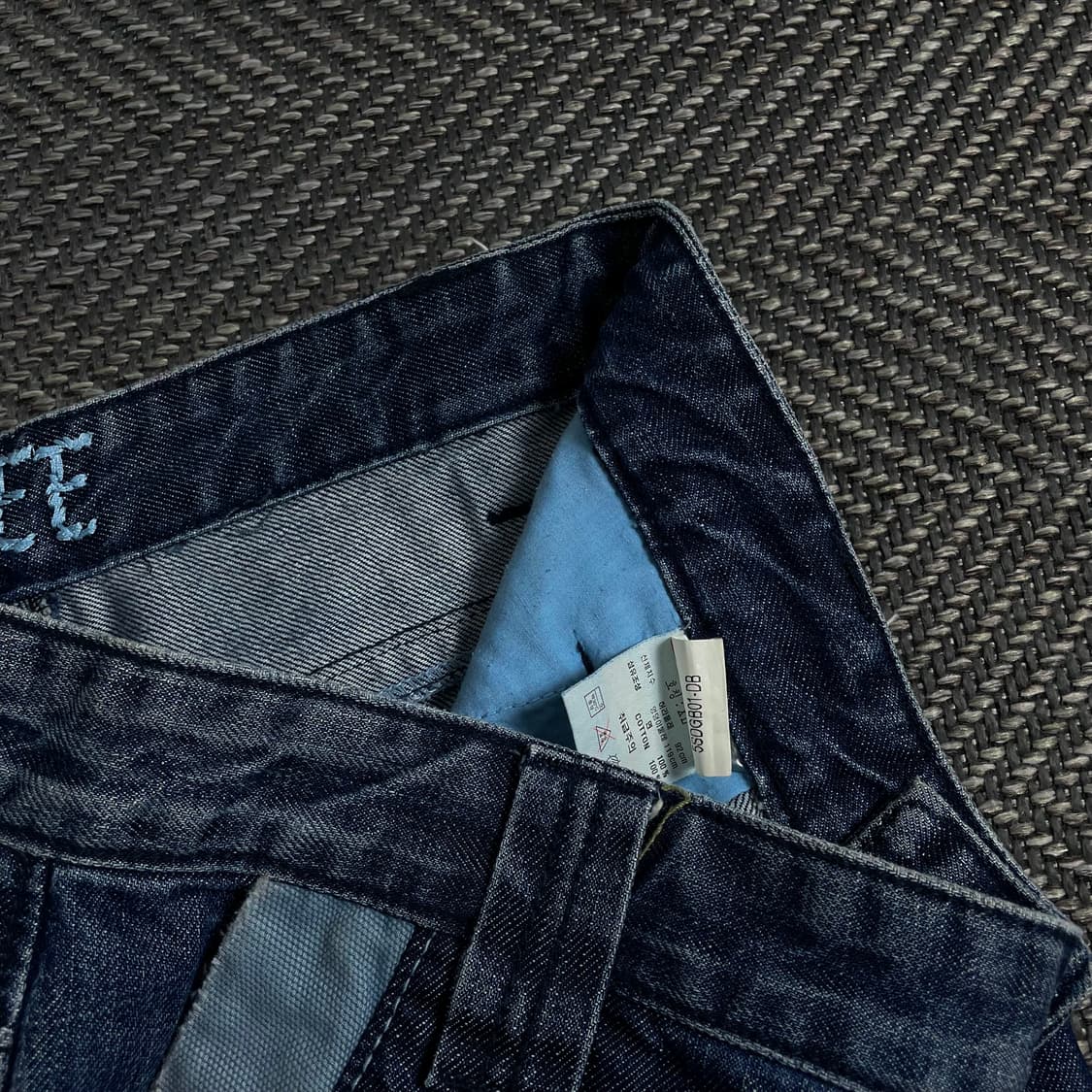 빈티지 y2k 데님 퍼티그 카고 팬츠 y 4123 상품이미지6