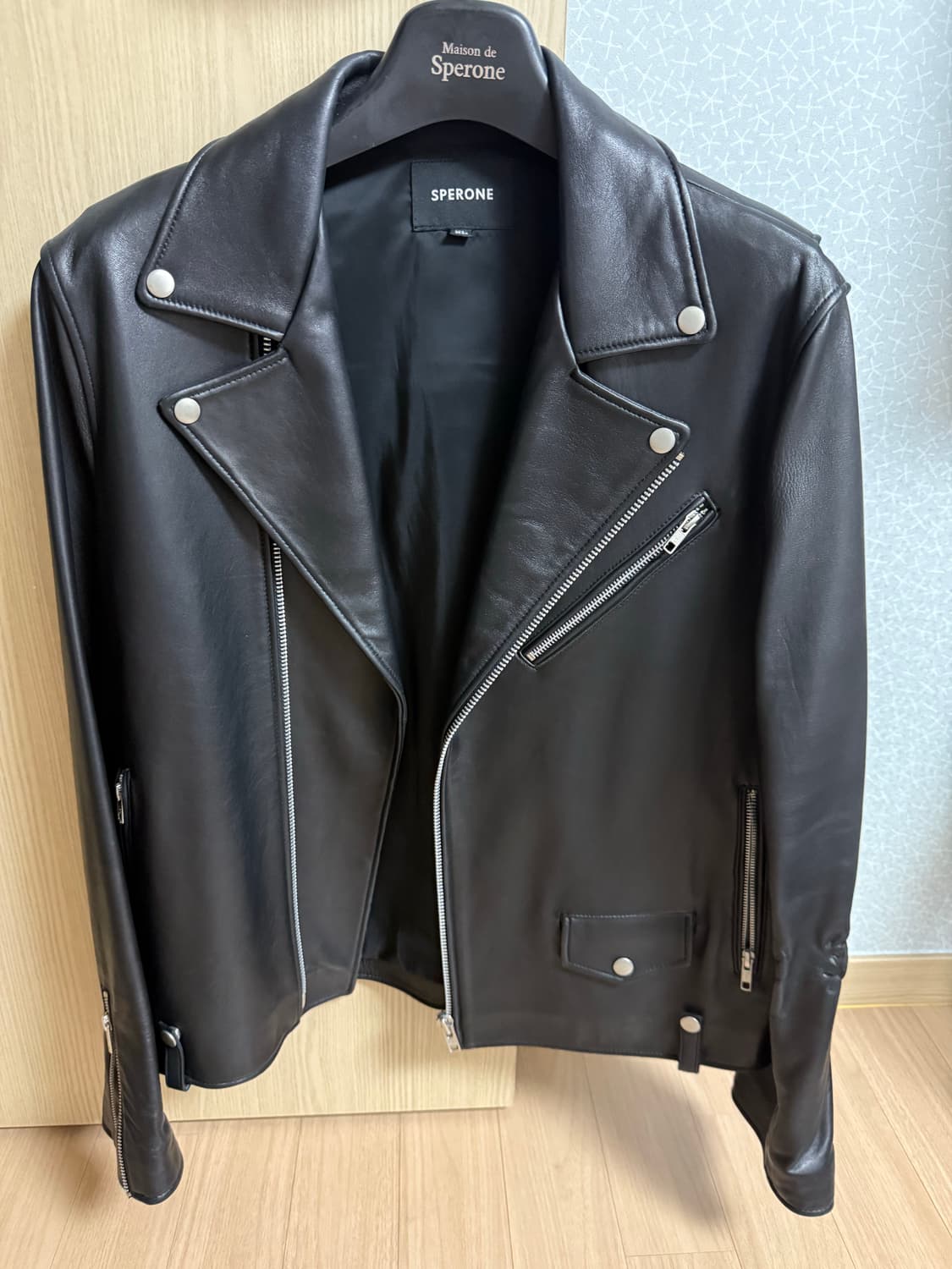 스페로네 양가죽 라이더 자켓 XL 상품이미지1
