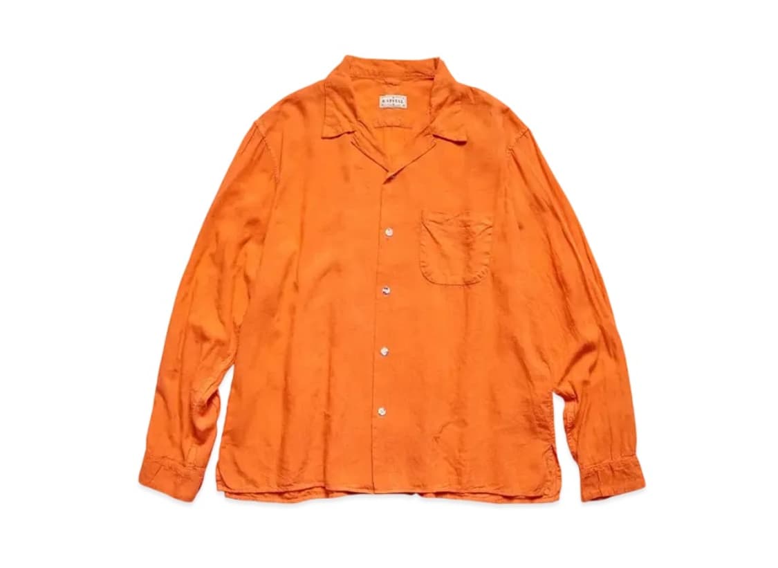 캐피탈 소프트 린넨 리넨 오픈칼라 셔츠 상품이미지1