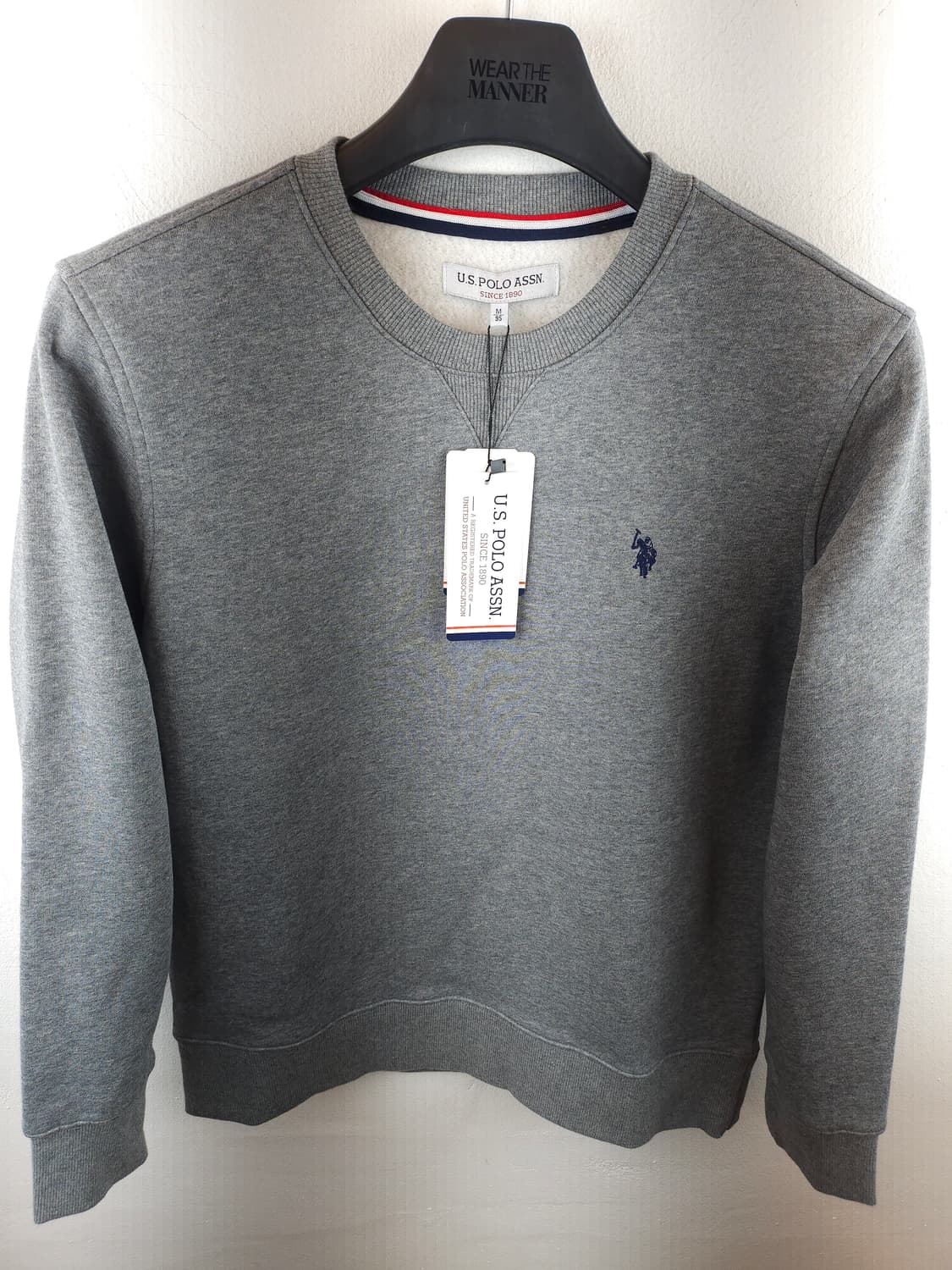 U.S. POLO ASSN. 폴로 정품 약기모 스웨트셔츠 그레이 95 M 상품이미지9