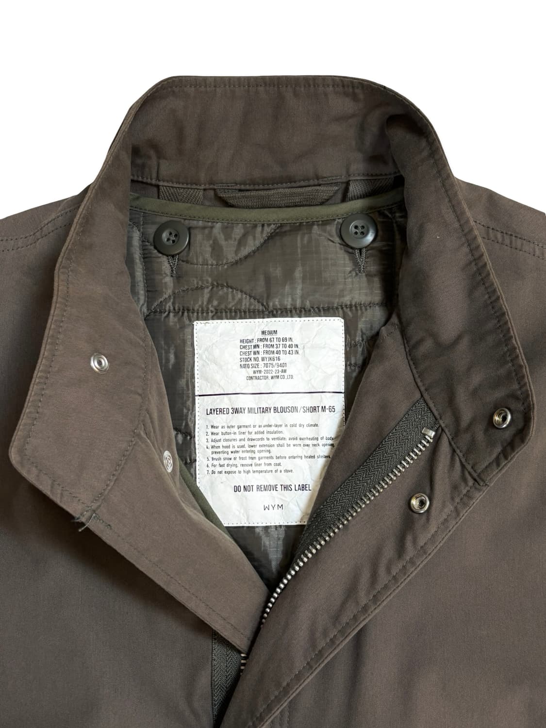 WYM 3way 밀리터리 모즈 자켓 상품이미지3
