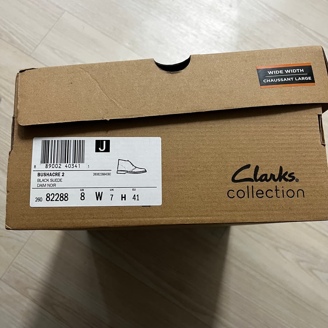 클락스 부시에이커 데저트부츠 260 와이드 블랙 상품이미지3