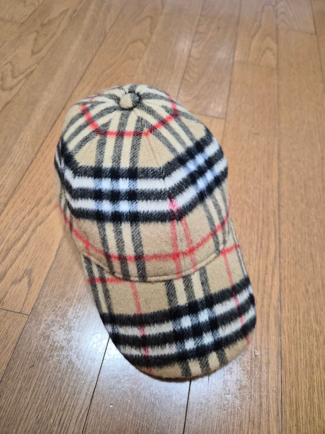 (정품) 버버리 체크 울 볼캡 M사이즈 (명품 남자 여자 모자) 상품이미지1