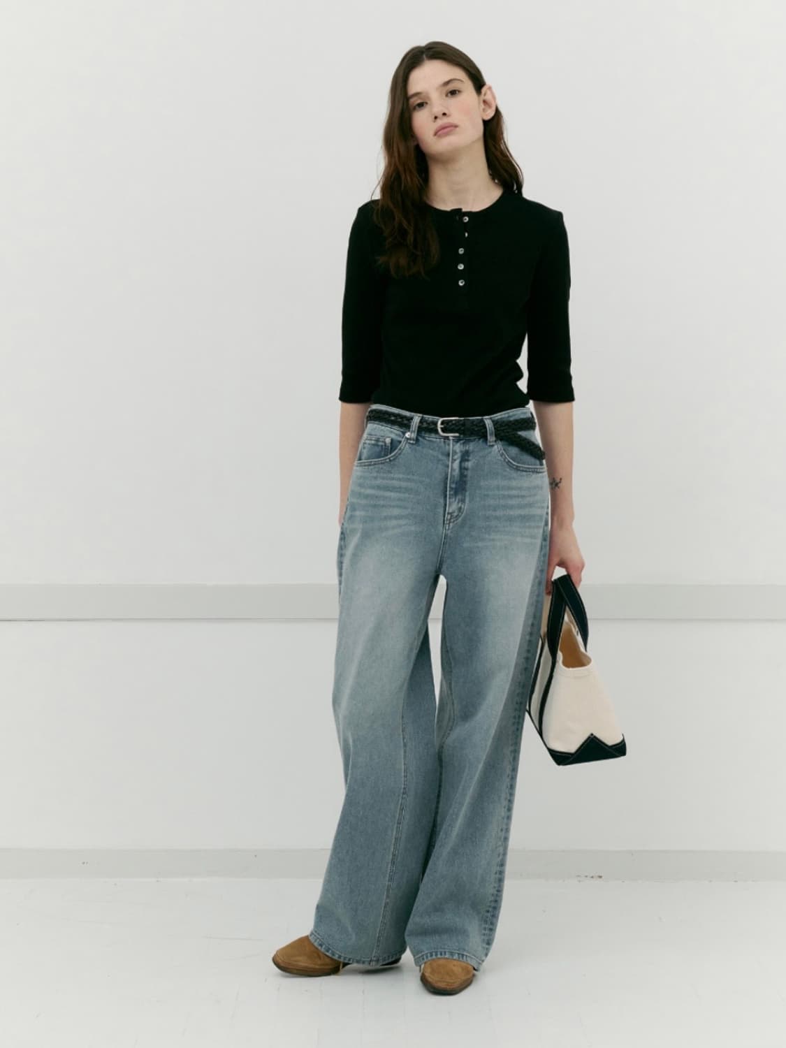 아르토 빈티지 와이드 데님 상품이미지2