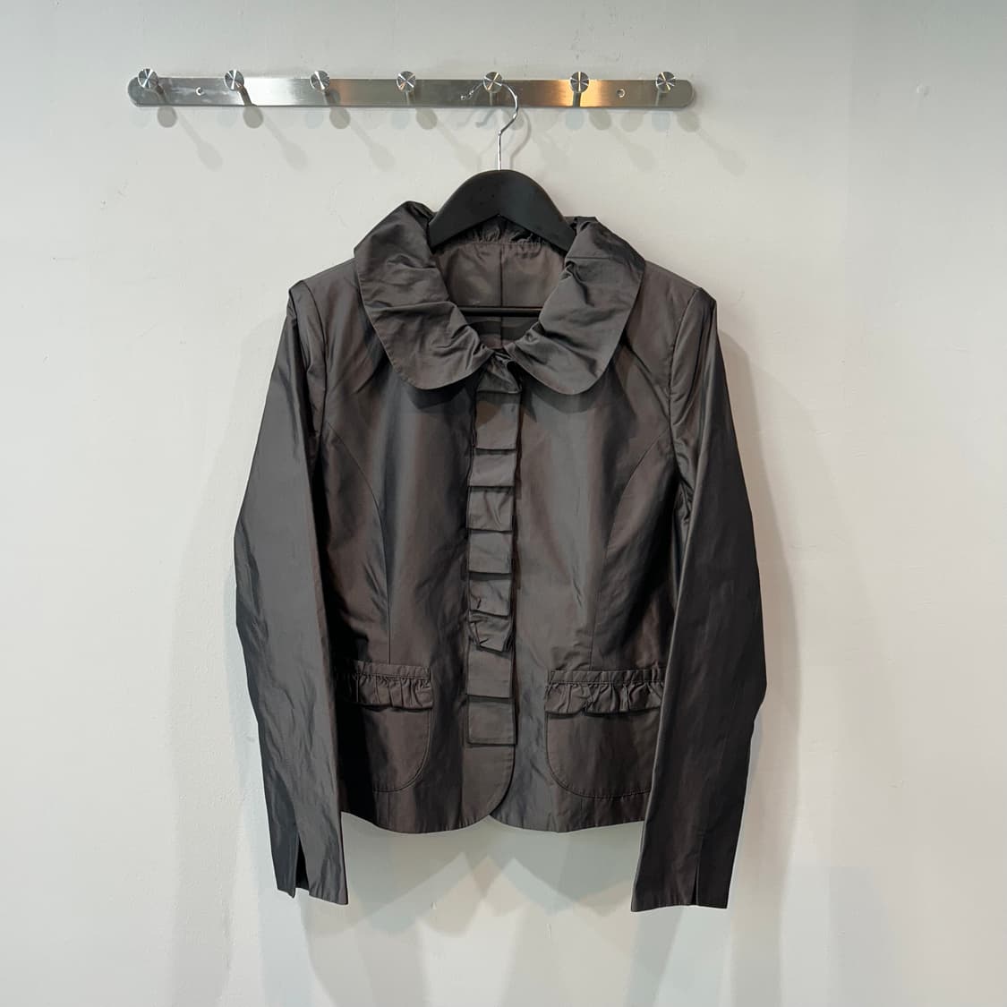 브라운 글로시 프릴 vintage setup 상품이미지3