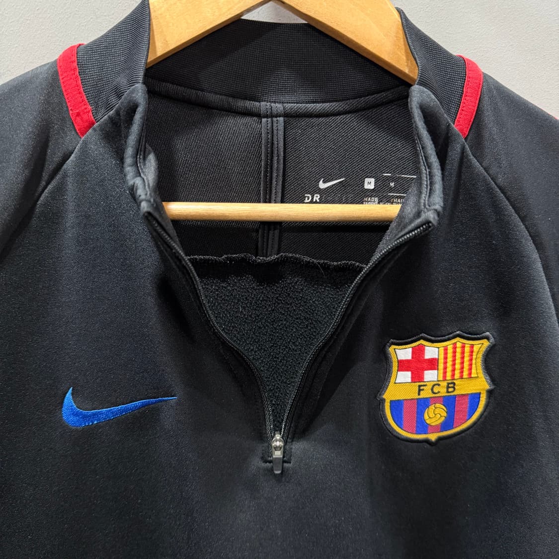 M 나이키 FC 바르셀로나 축구팀 드릴탑 반집업 트레이닝 롱슬리브 긴팔 상품이미지3