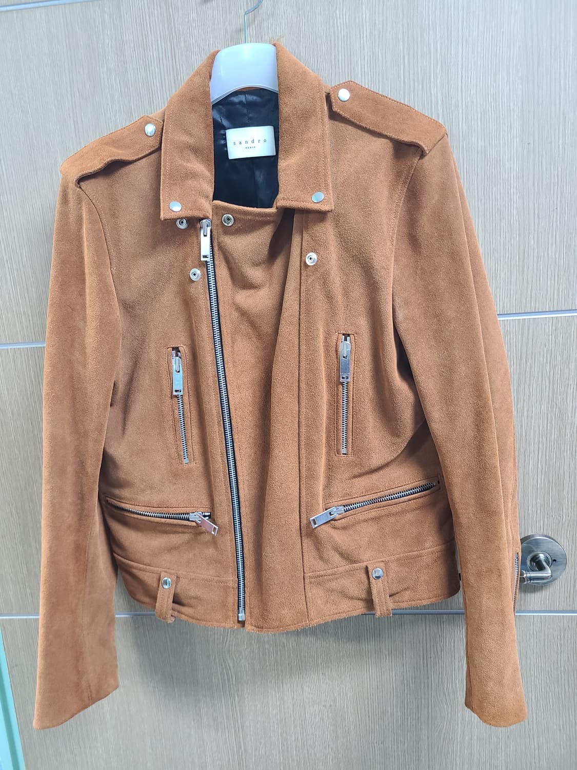 산드로옴므 카프 스웨이드 라이더자켓  상품이미지1