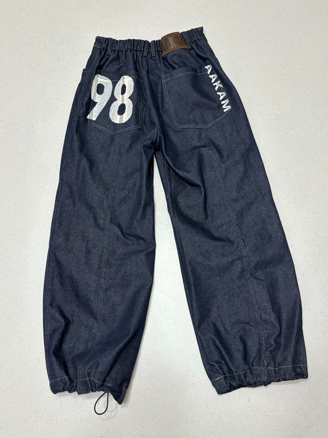 아캄 핀턱 데님 팬츠 1사이즈 상품이미지2