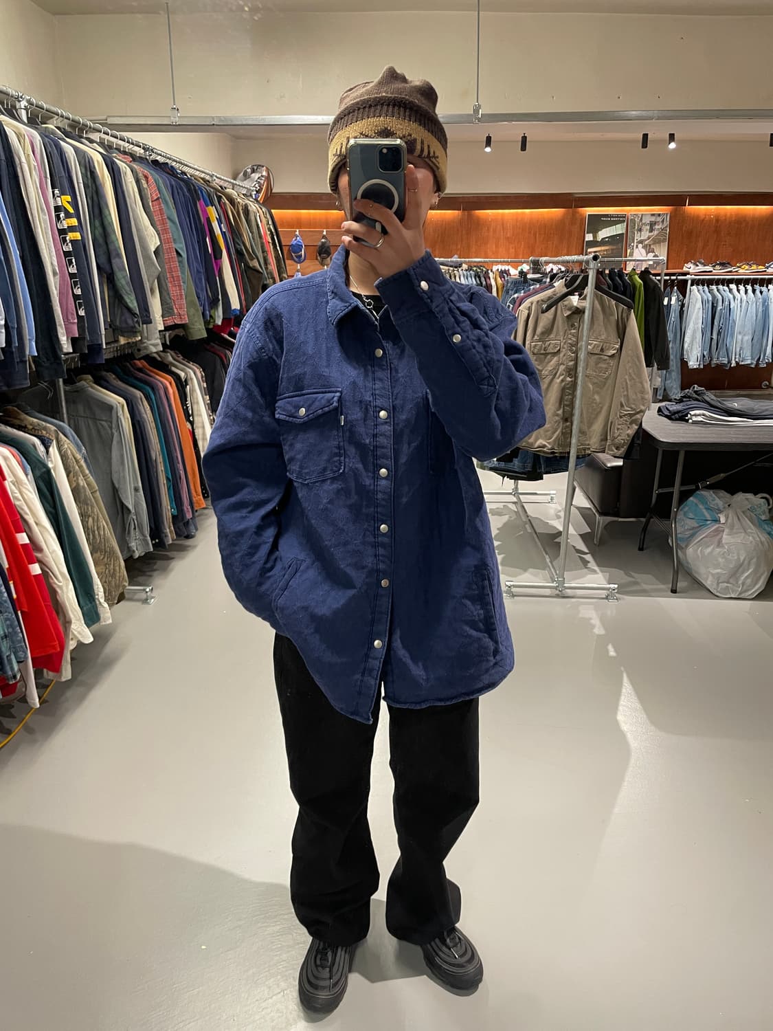 리바이스 퀼팅 누빔 셔츠 자켓 상품이미지2