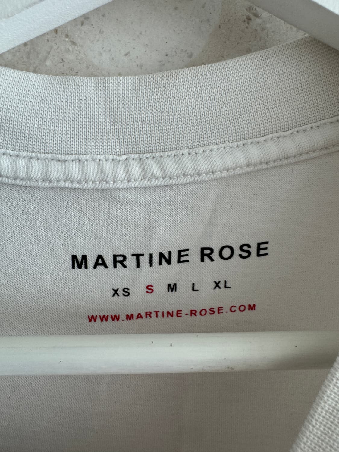 마틴로즈 Martine Rose 투웨이 티셔츠 화이트 남여공용 S 상품이미지5