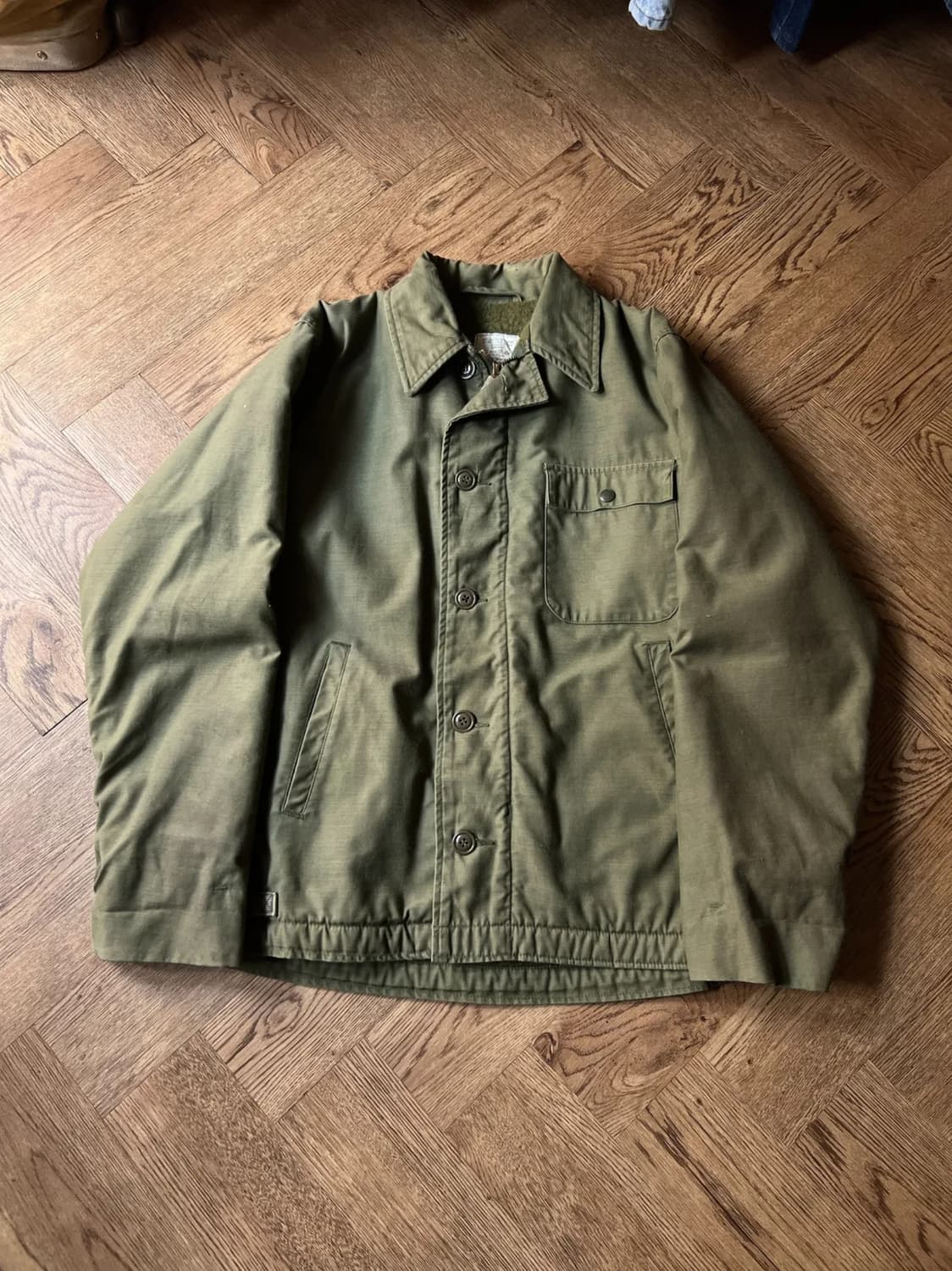 [M]80's 오리지널 U.S NAVY 미 해군 A-2 덱자켓 상품이미지1