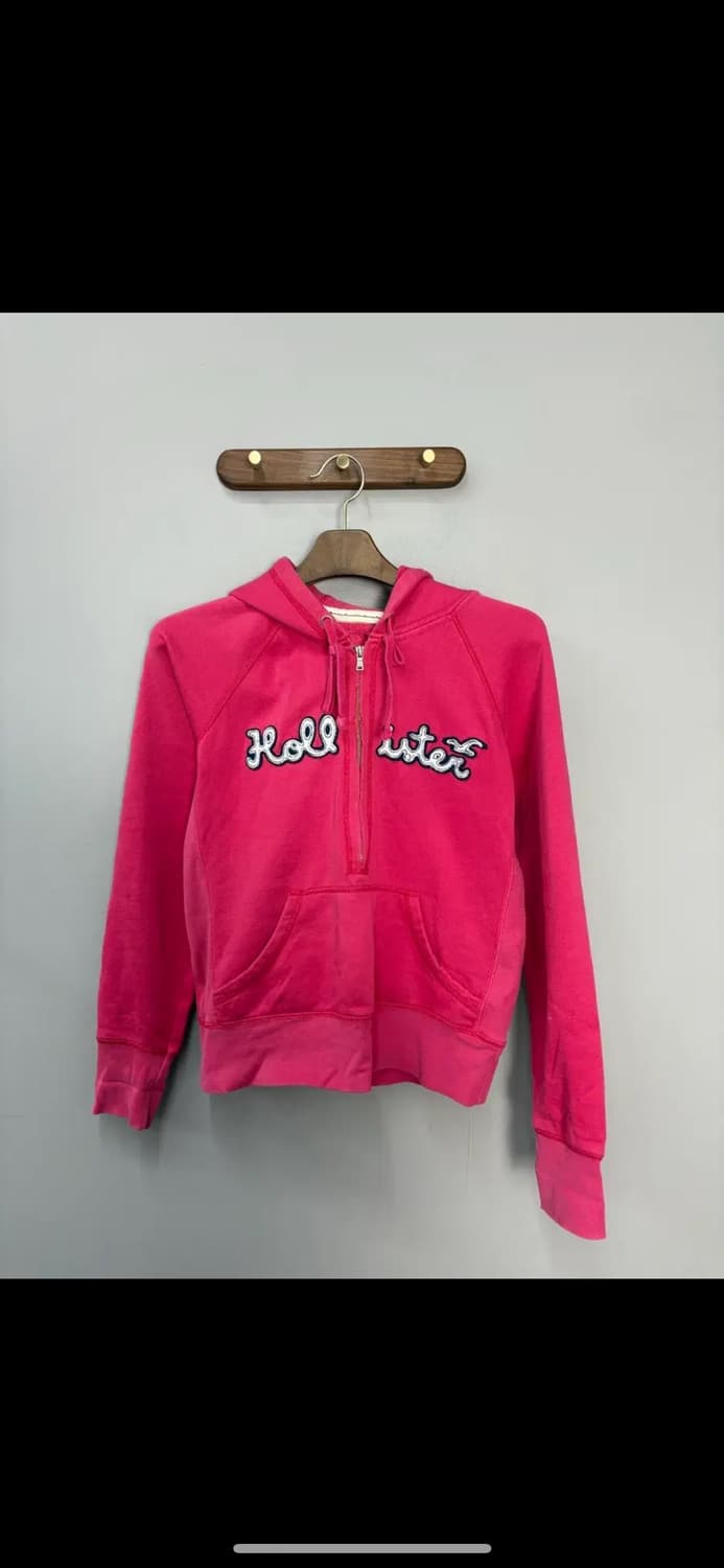 홀리스터 y2k 핫핑크 후드집업 H1792 상품이미지2