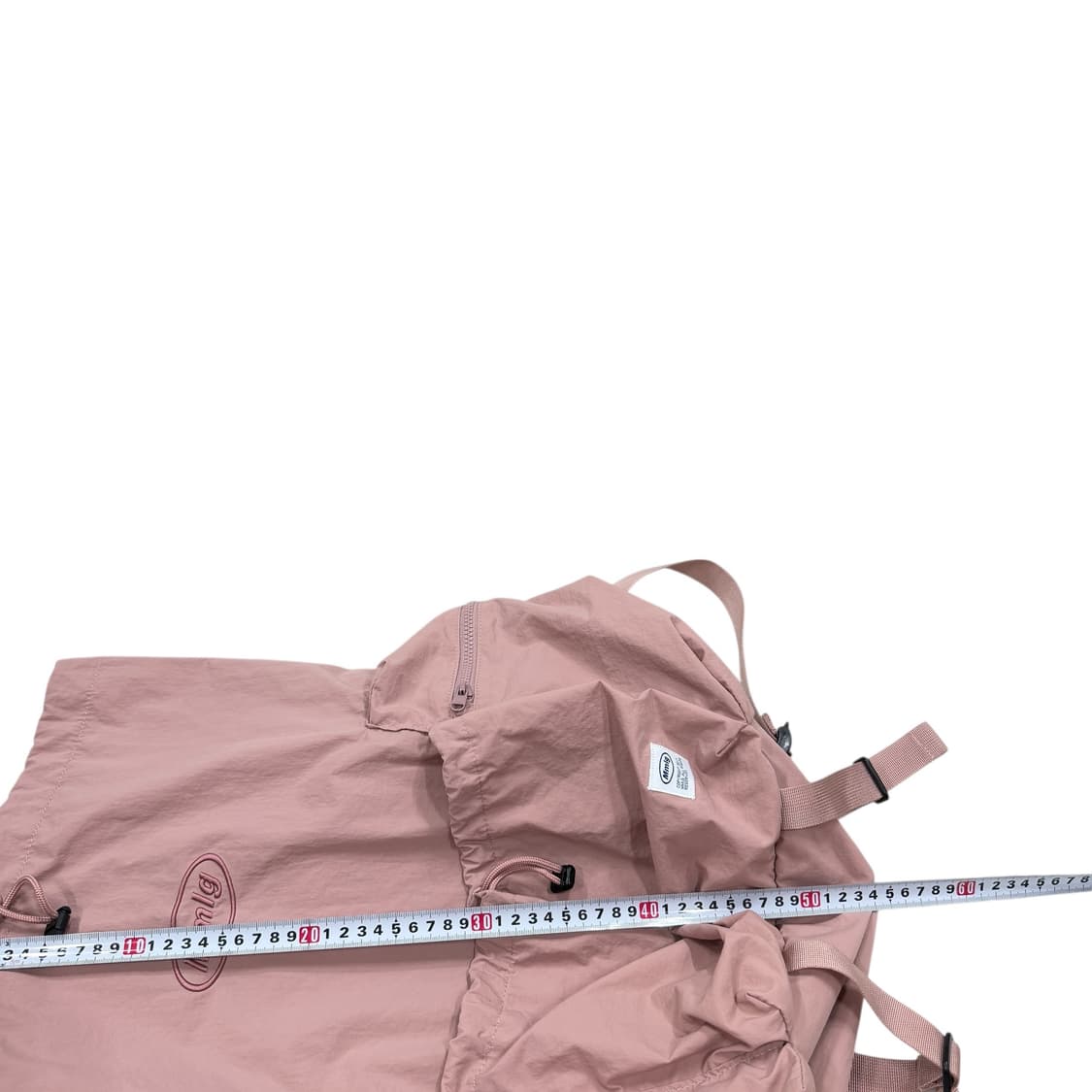 MMLG 나일론 드로우 스트링 럭색 백팩 가방 핑크 상품이미지6