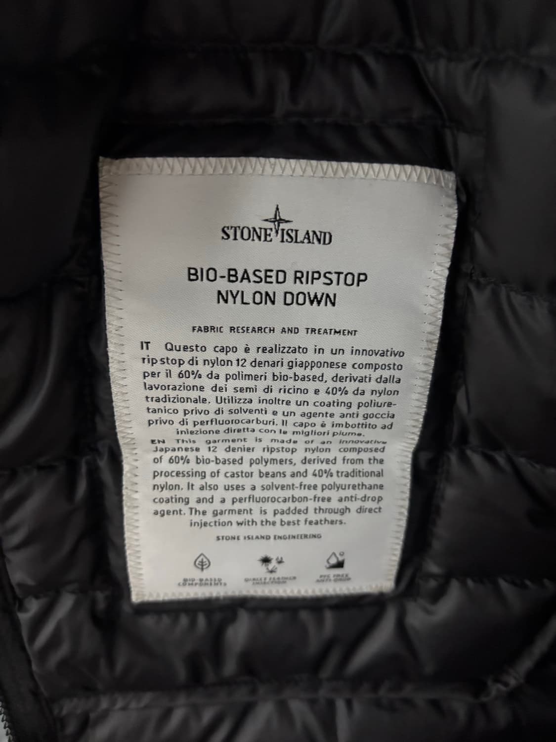 스톤아일랜드 바이오 립스탑 경량 패딩 [M] 상품이미지7