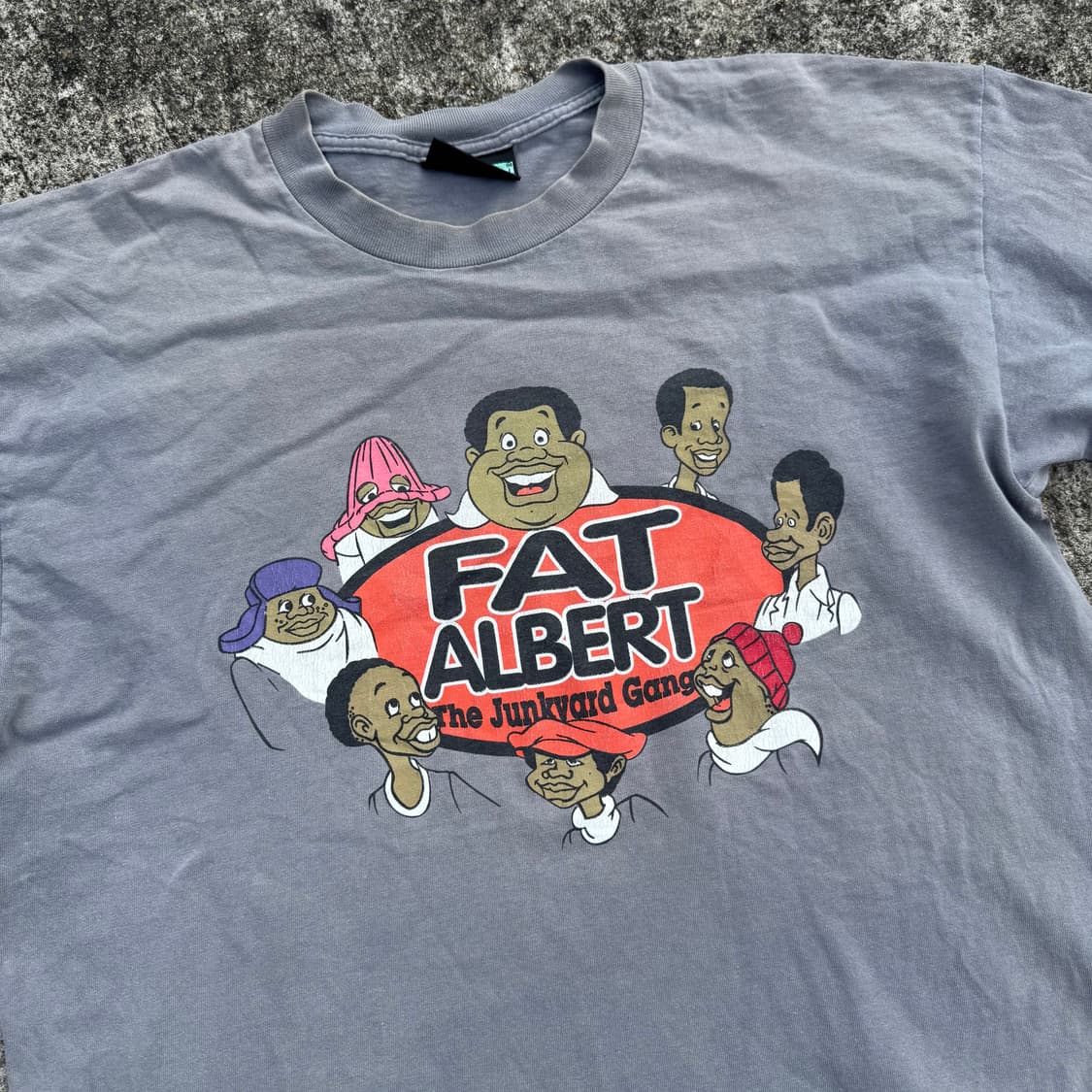[L] 90s Scene Not Herd Fat Albert 프린팅 티 상품이미지5