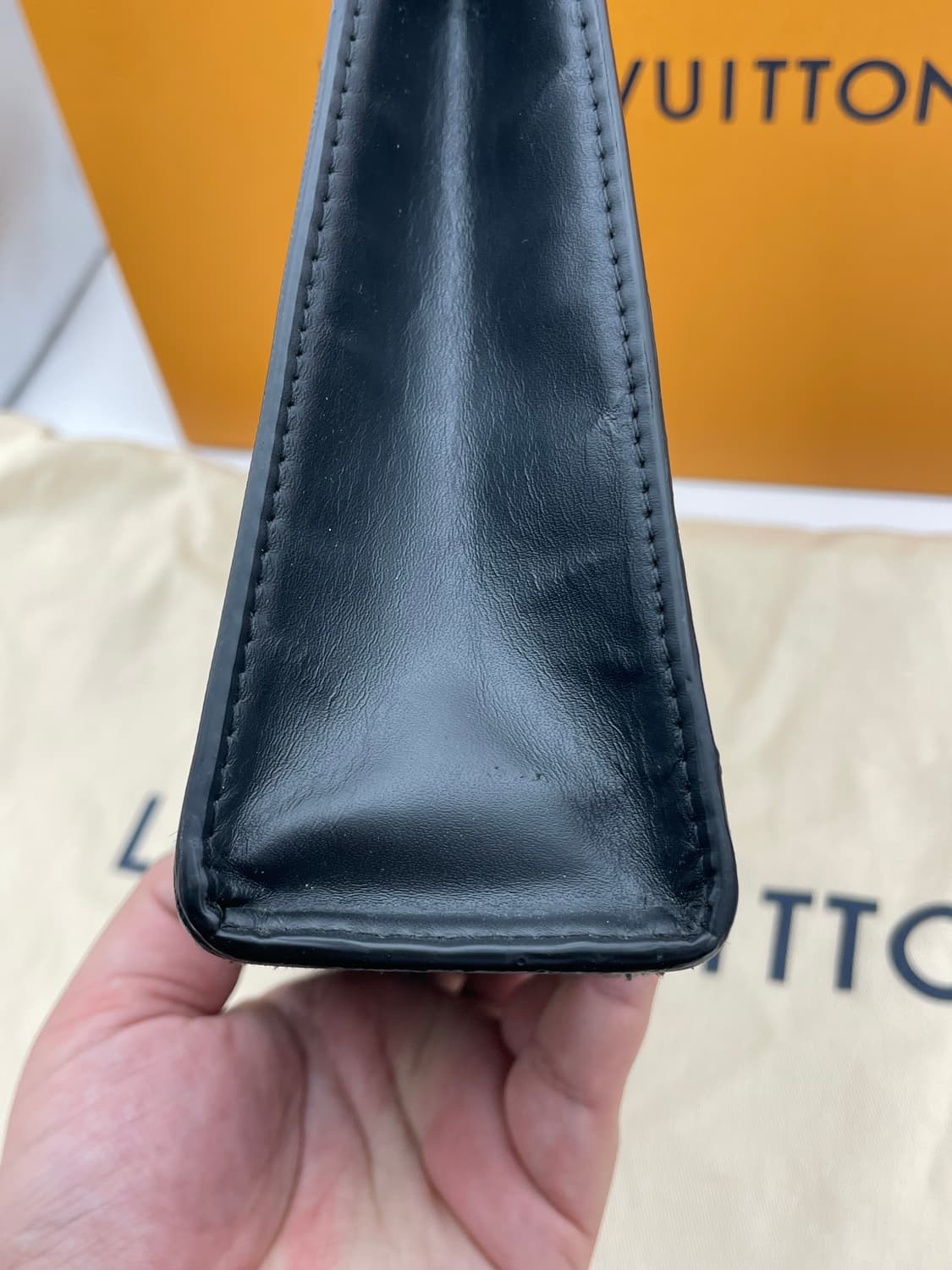 [ 정품 / 풀구성 ] 루이비통 이클립스 포쉐트 보야주 클러치백 블랙 상품이미지8