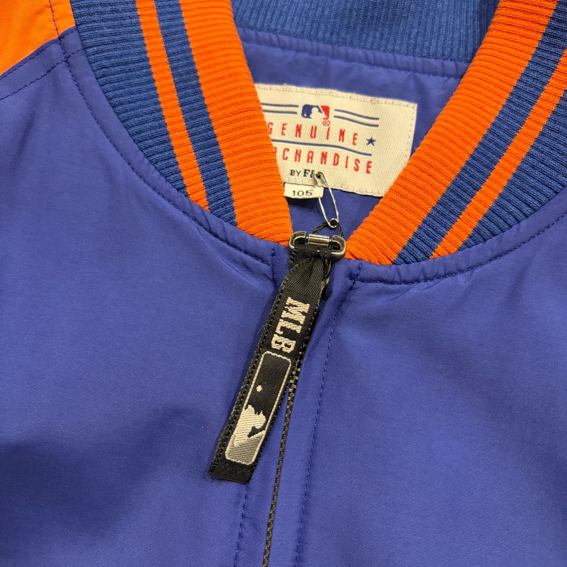 [105] MLB 뉴욕 메츠 블루종 자켓 오렌지 배색 B685 상품이미지6