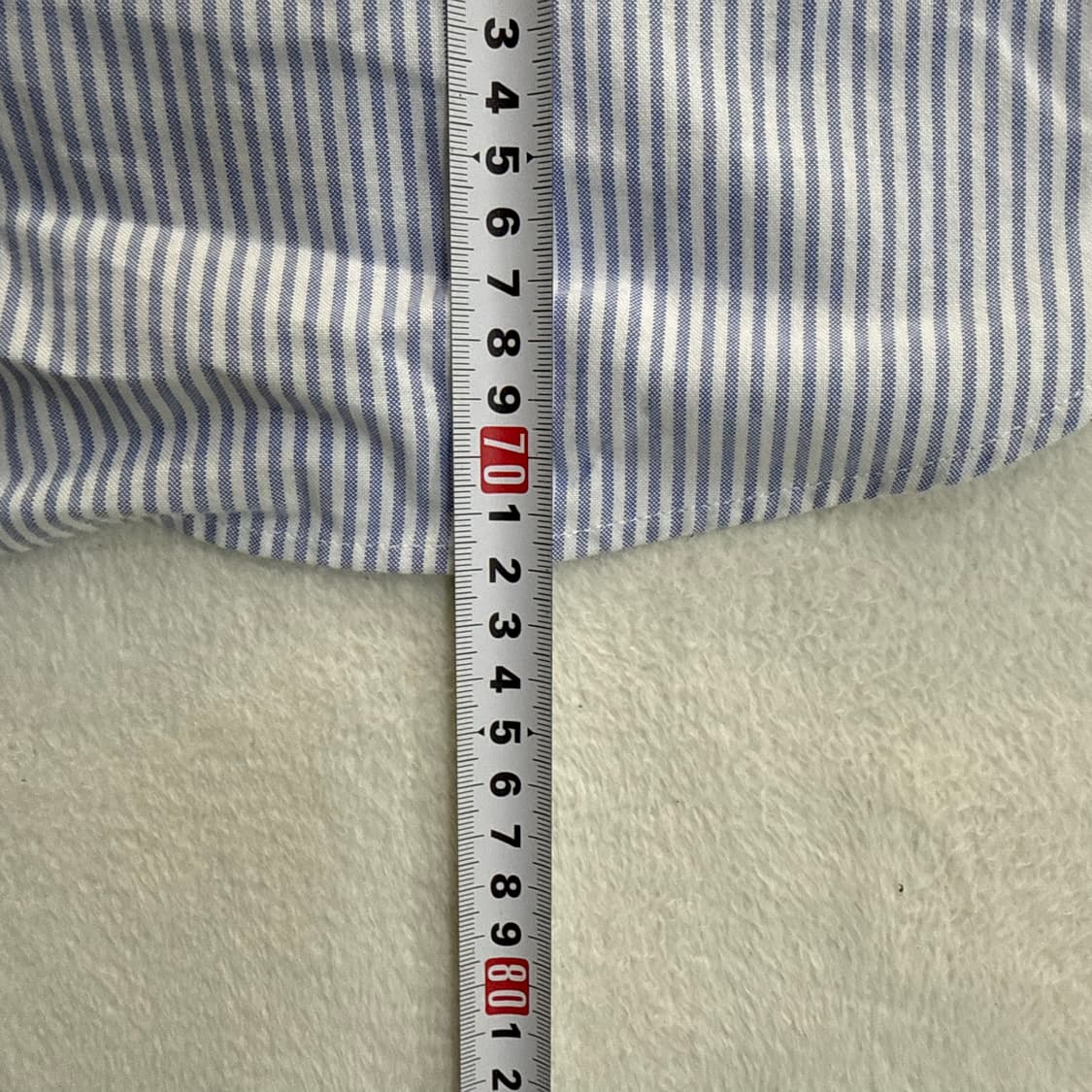M 유니클로 스트라이프 셔츠 0413T 상품이미지6
