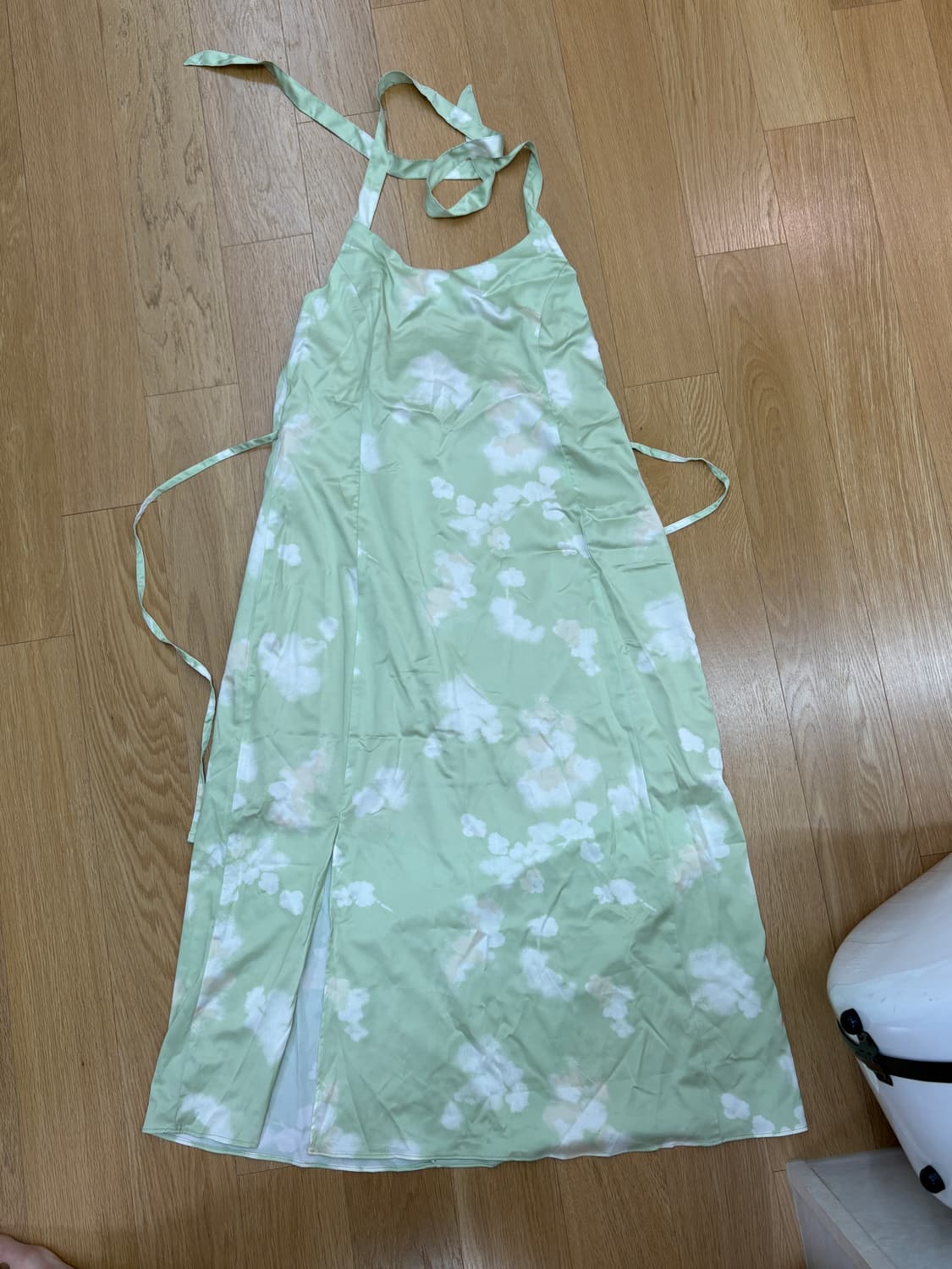 Mimi monde 홀터 블레이드 맥시 드레스 (멜론) 상품이미지6