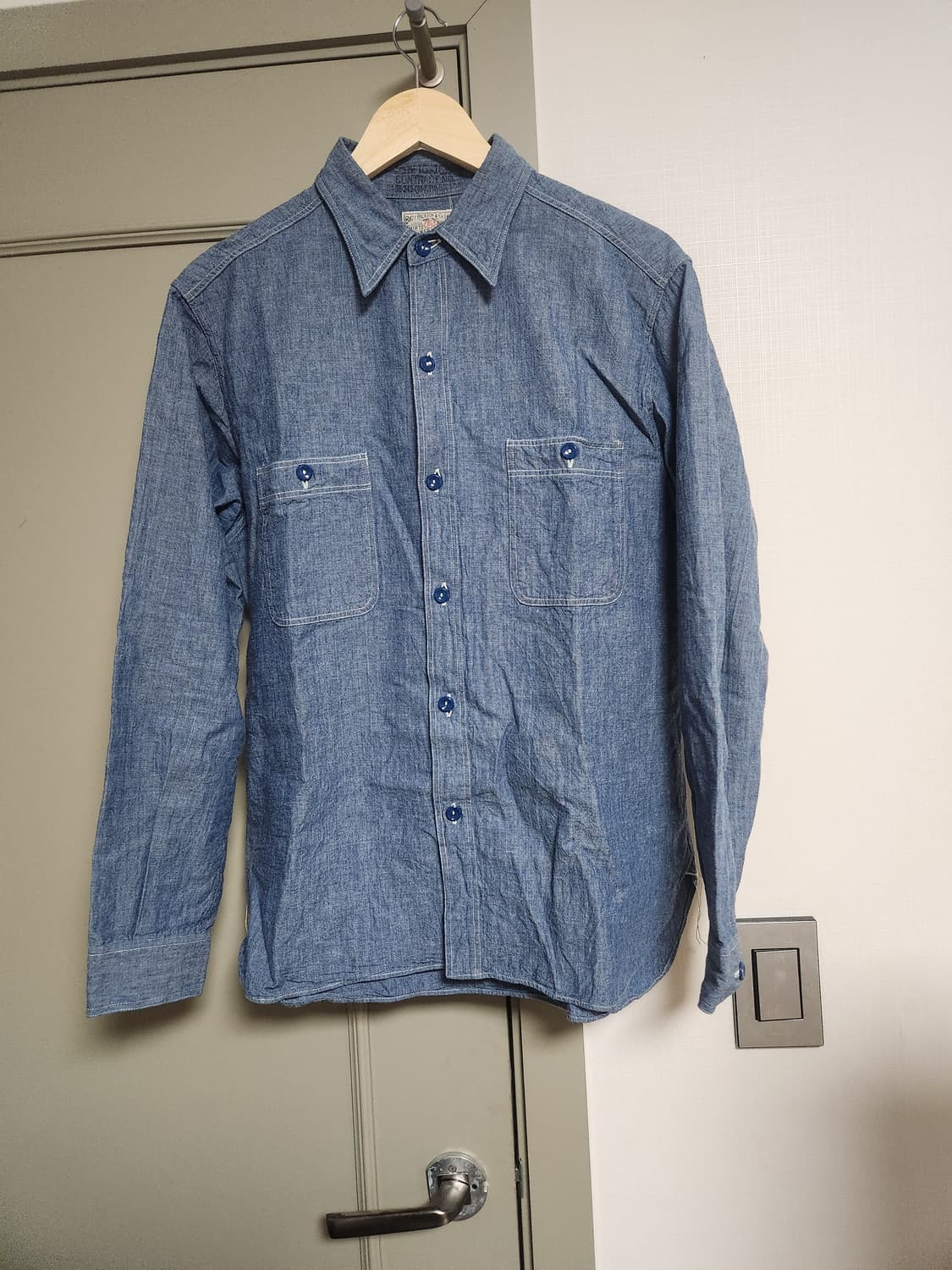 버즈릭슨 샴브레이셔츠 L(16-16 1/2)사이즈 상태좋음 상품이미지2