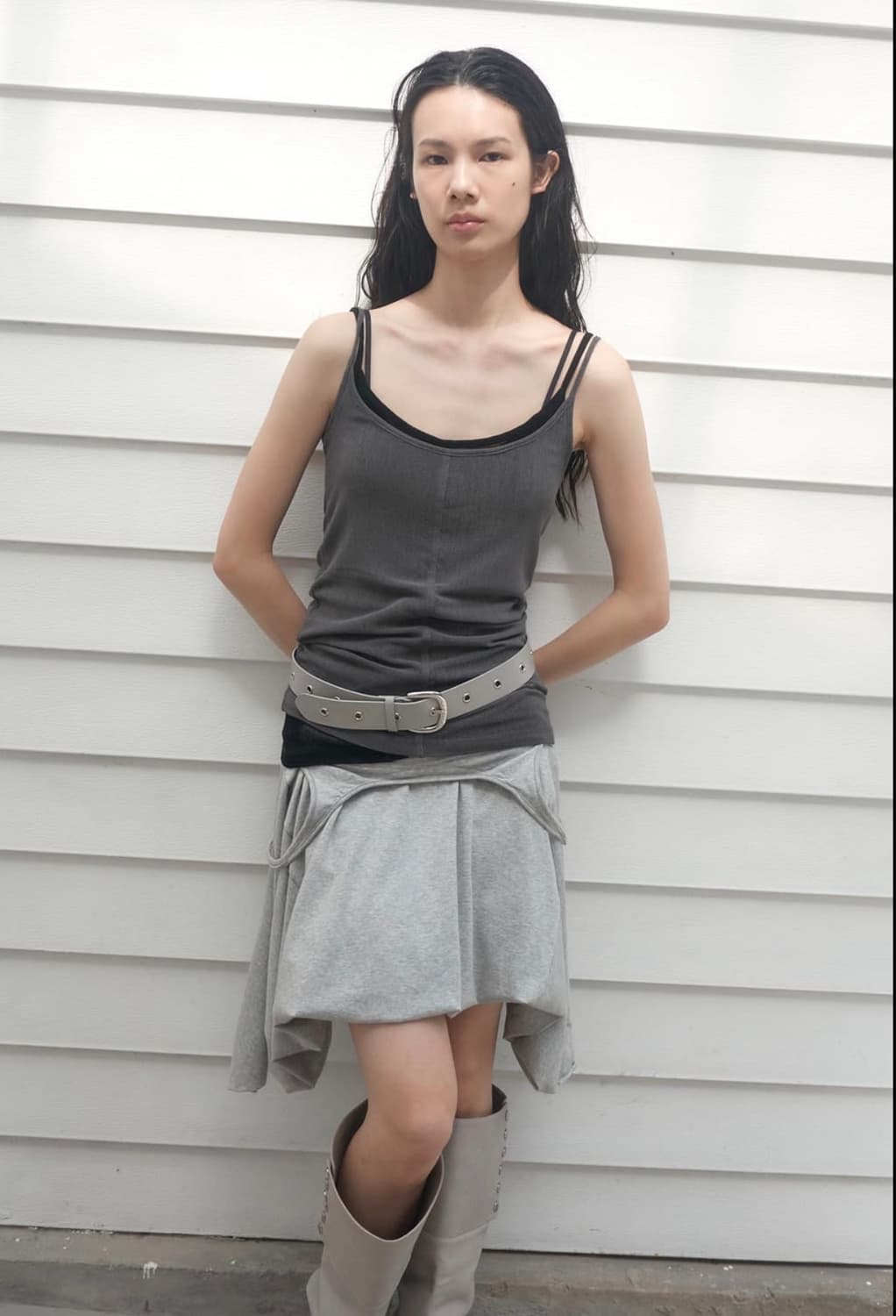 유일매물) 세릭 벌룬 슬리브리스 드레스 상품이미지4