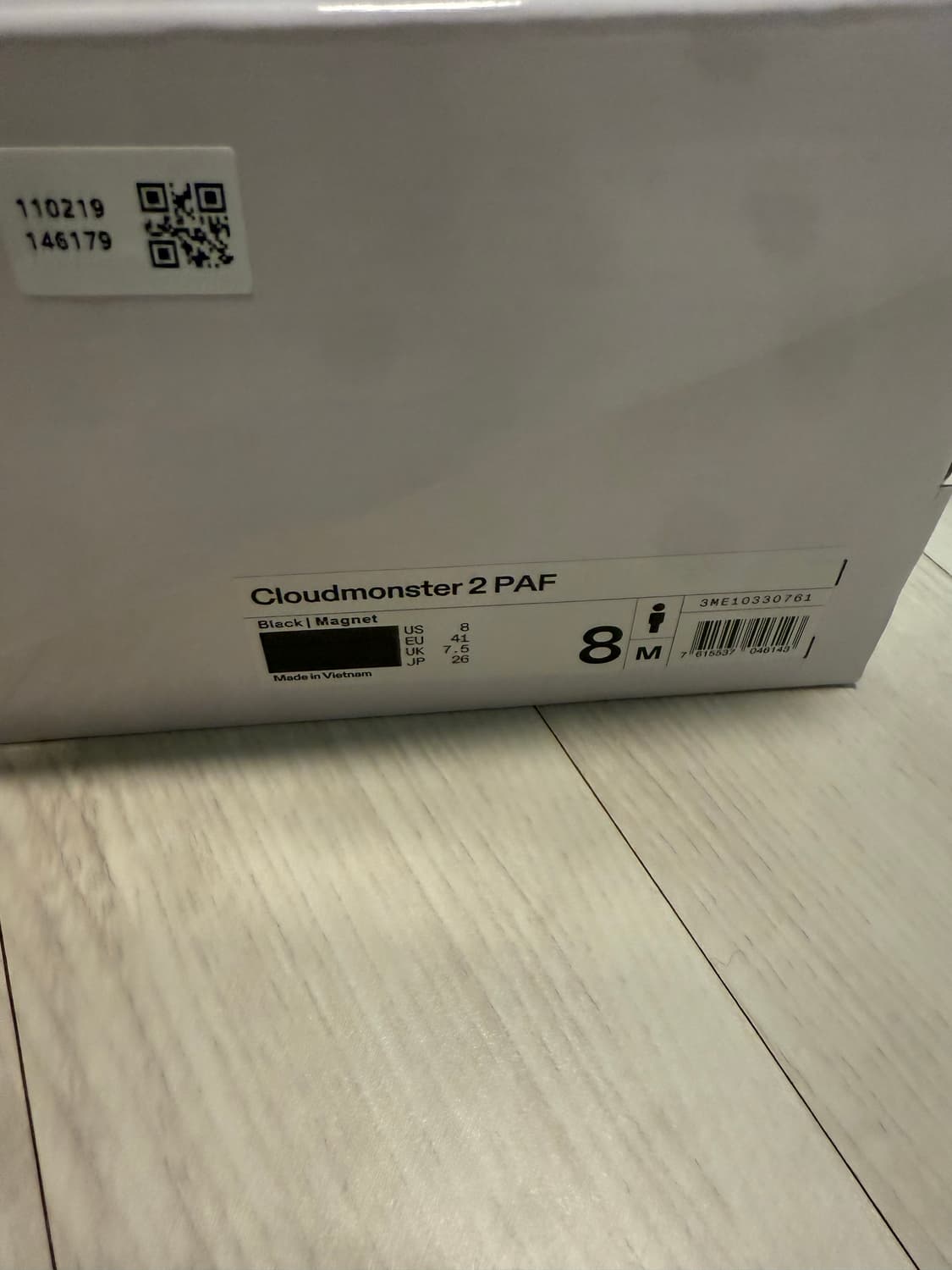 온 러닝 X 파프 콜라보 클라우드몬스터 2 블랙 마그넷 260 상품이미지7