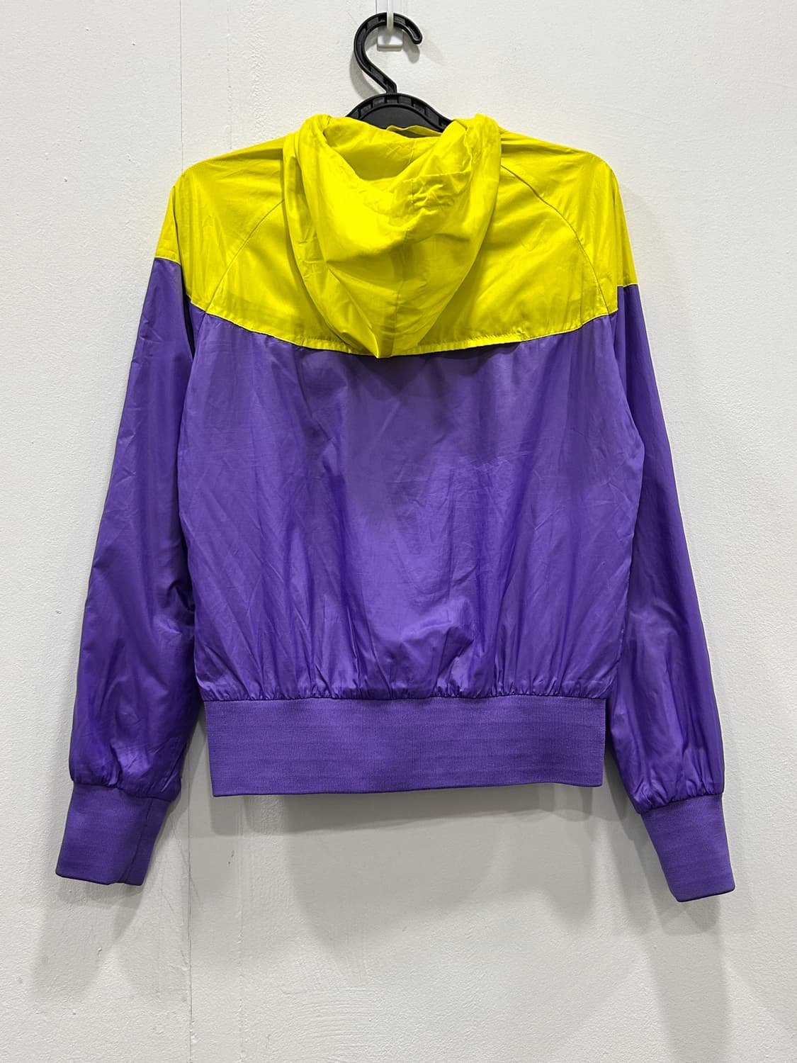 나이키 후드 바람막이 윈드러너 여성 S 옐로우퍼플 상품이미지4
