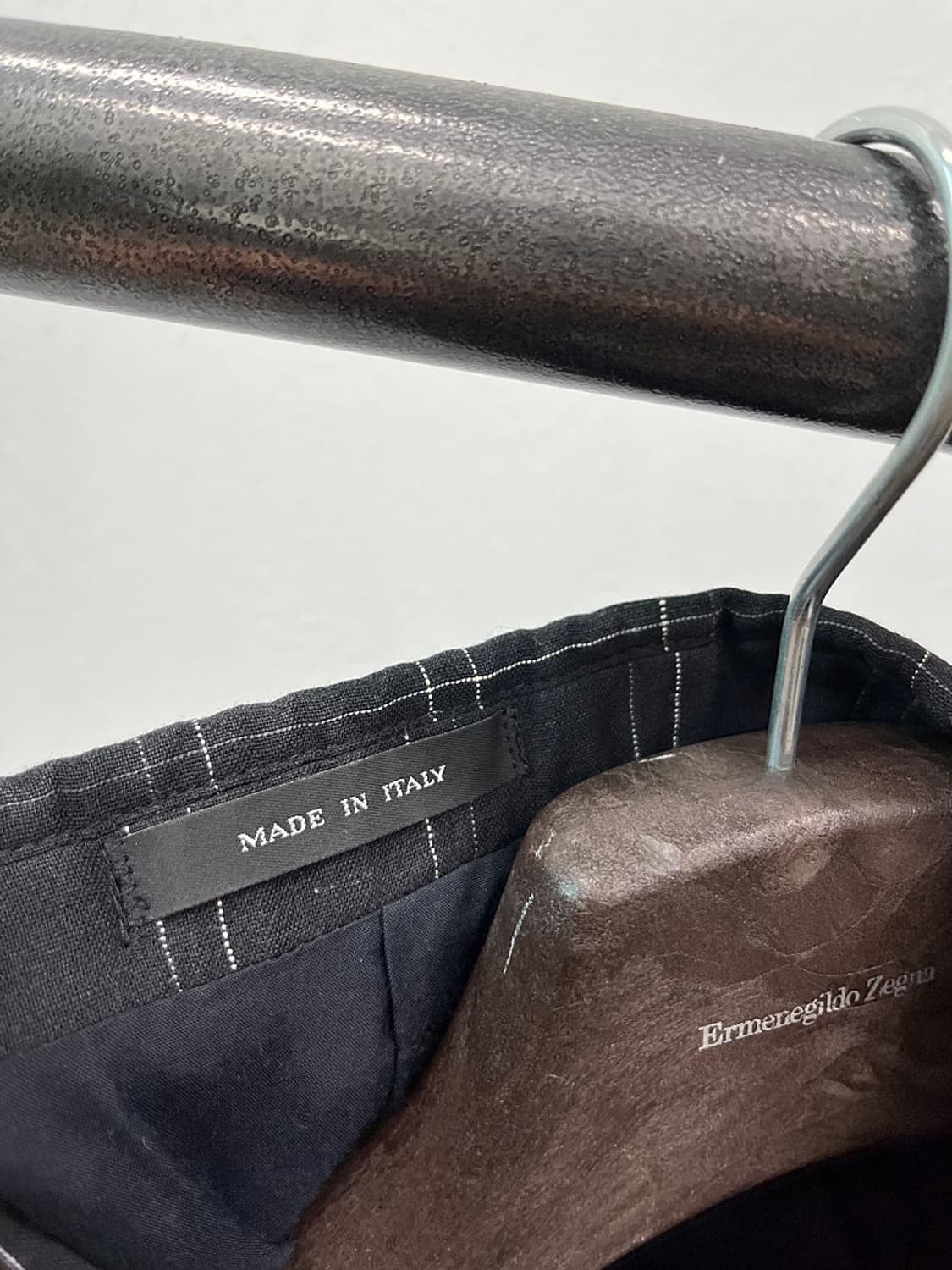 95) 엠포리오알마니 블랙 체크자켓  상품이미지7