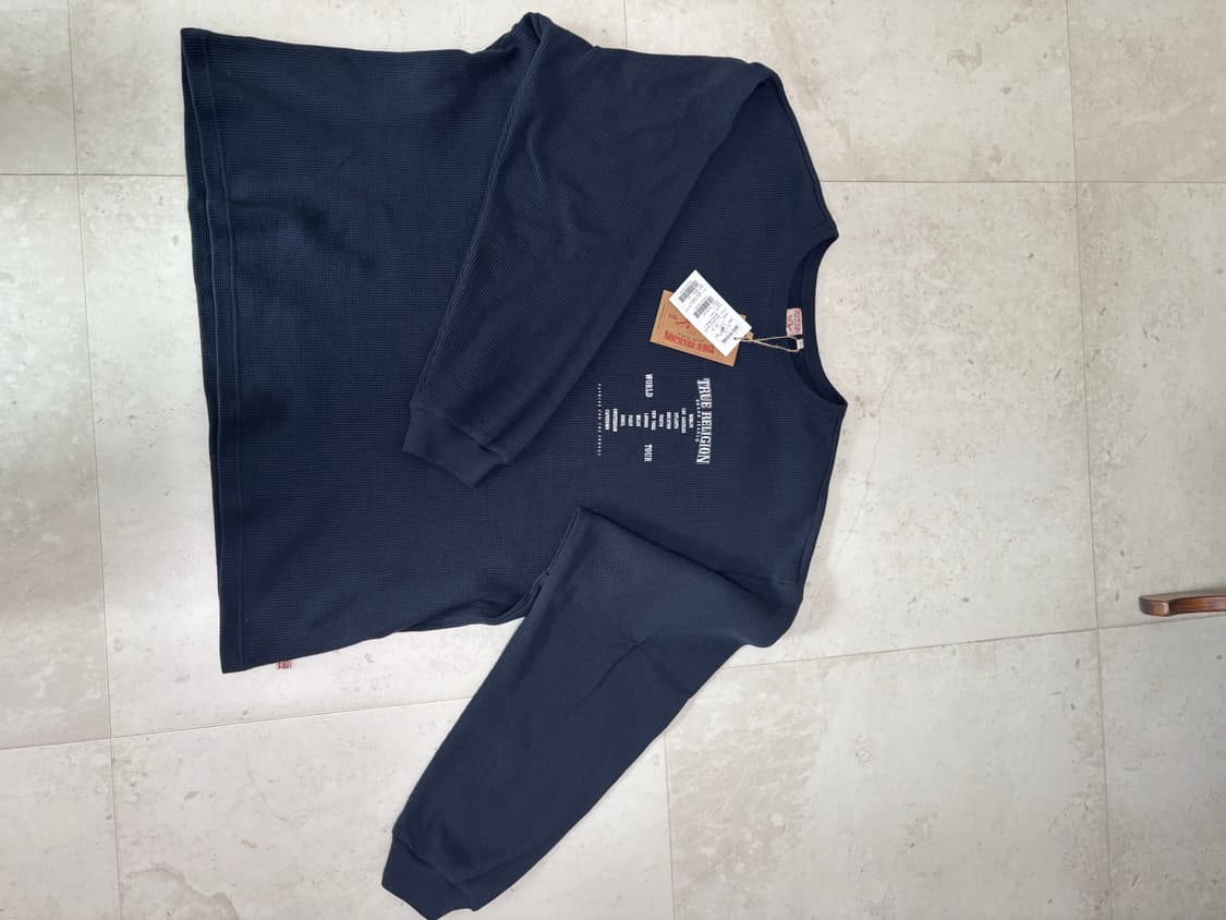 트루릴리젼 와플 롱슬리브 네이비 새상품  상품이미지3