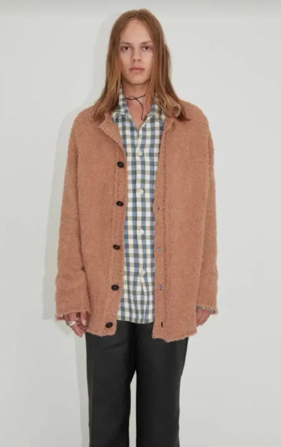 아워레가시 빅 가디건 카멜 46사이즈 상품이미지1