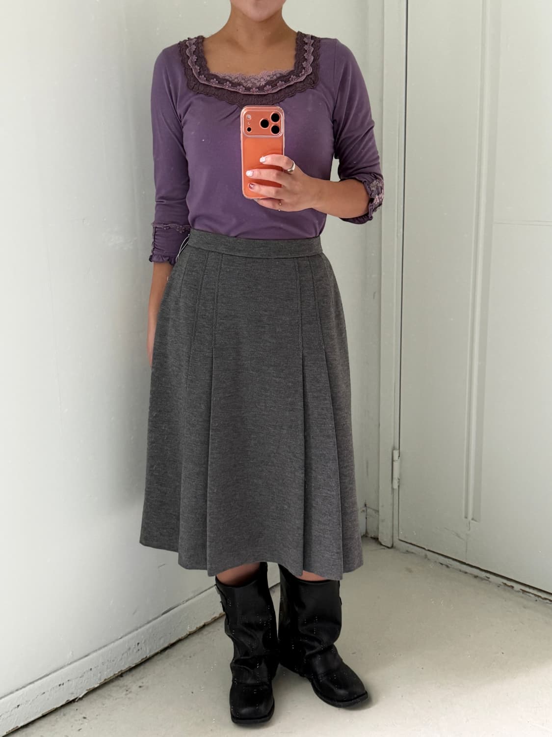 엑시즈팜 엔틱 레이스 7부티셔츠 상품이미지7