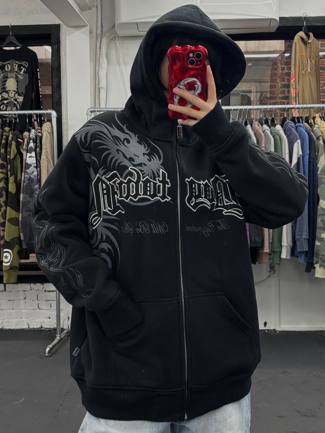 도그타운 오리엔탈 쉐르파 후드집업 상품이미지3