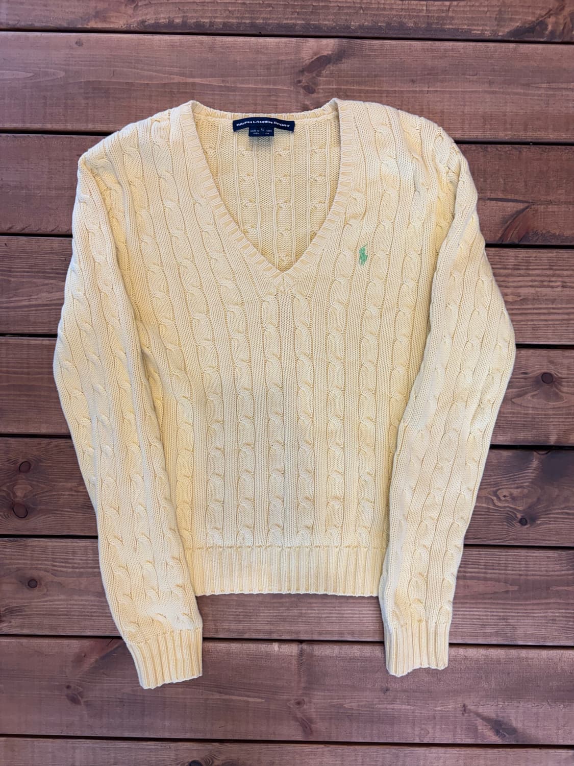 폴로 레몬 브이넥 니트 상품이미지4