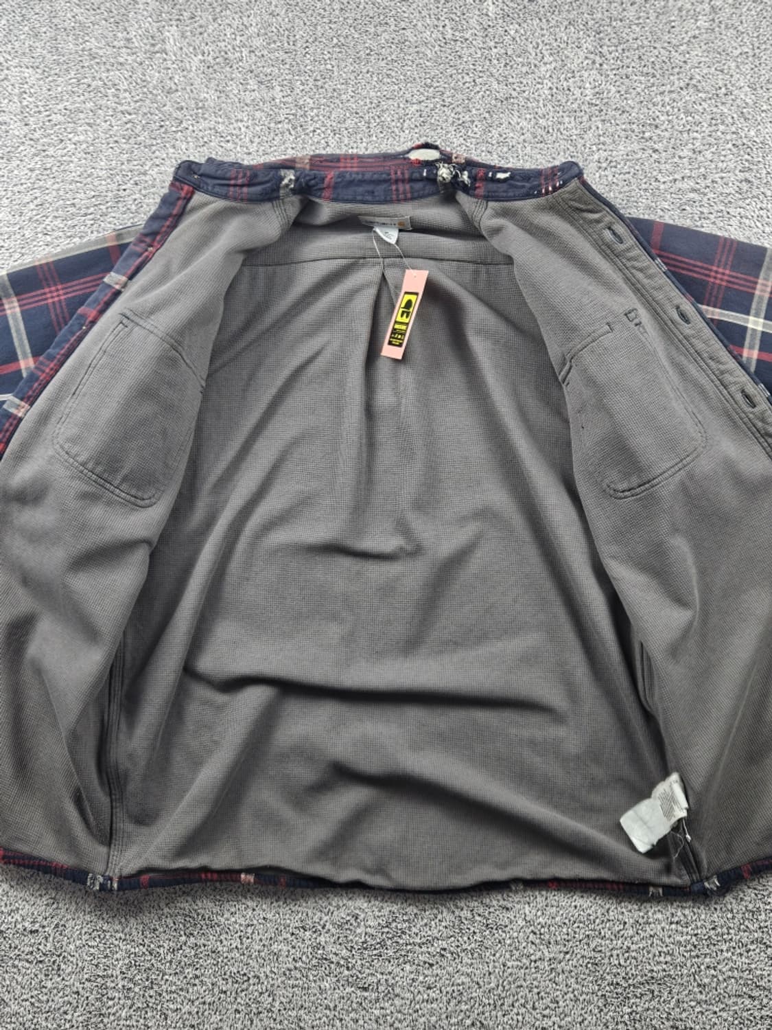 칼하트 체크 패턴 버튼업 워크 셔츠 자켓 ( M ) / 9285 상품이미지10