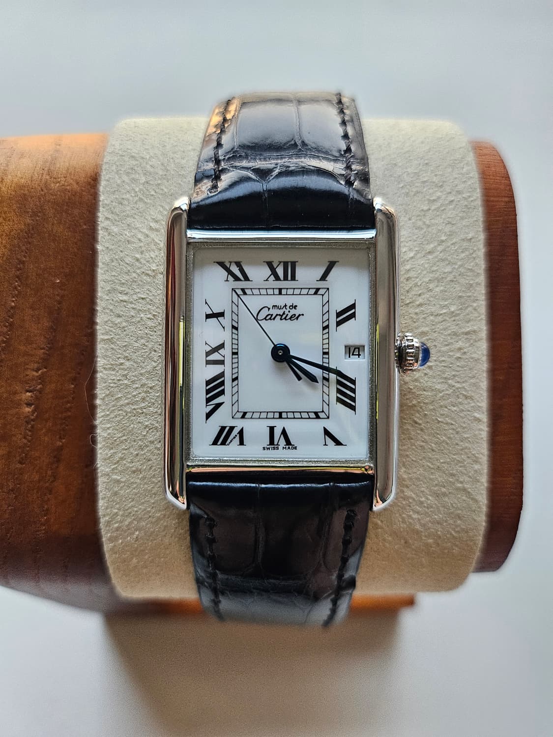 까르띠에 탱크머스트 빈티지 쿼츠 XL 화이트로만다이얼 상품이미지2