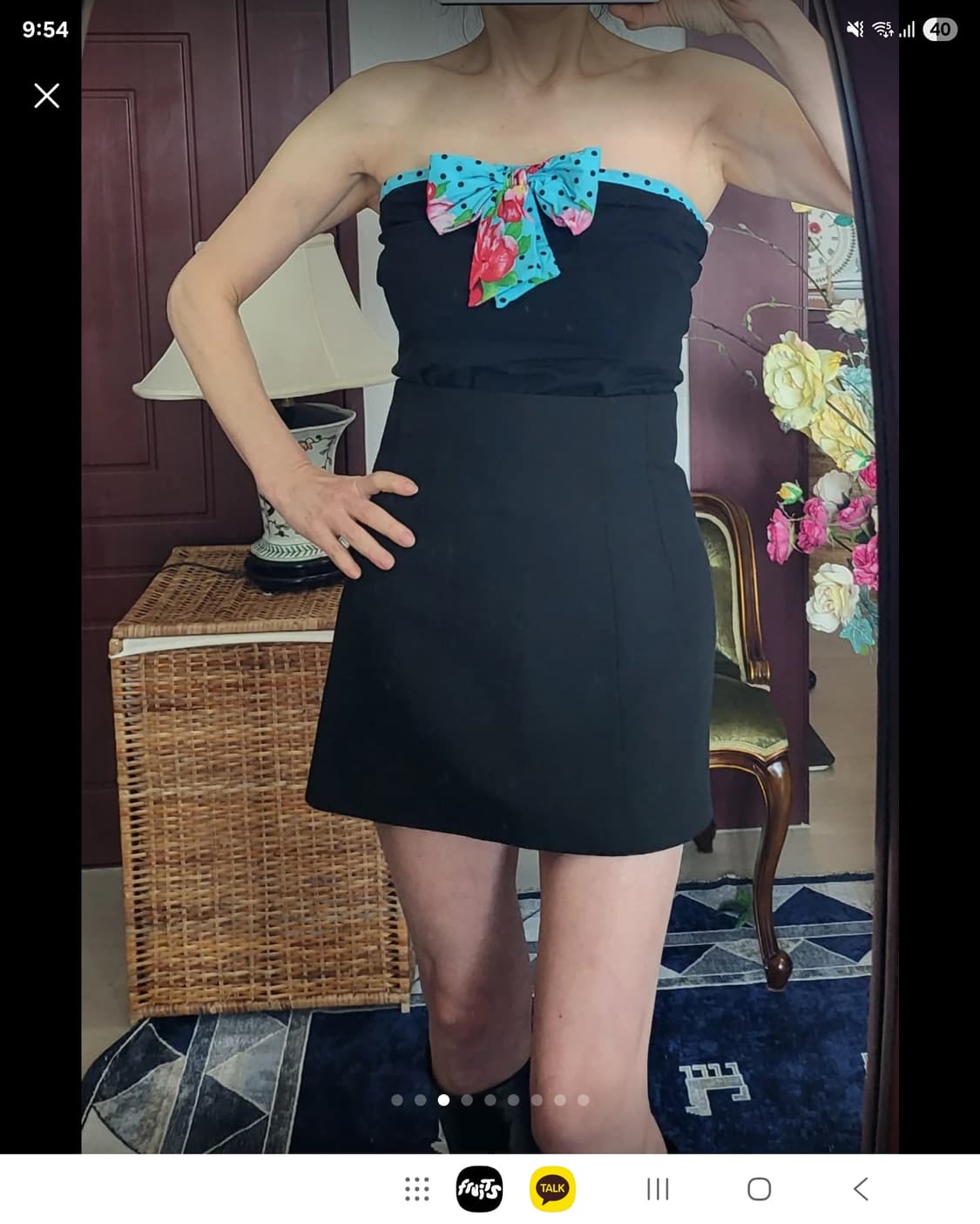 자라 하이웨이스트 스컷 블랙 상품이미지1