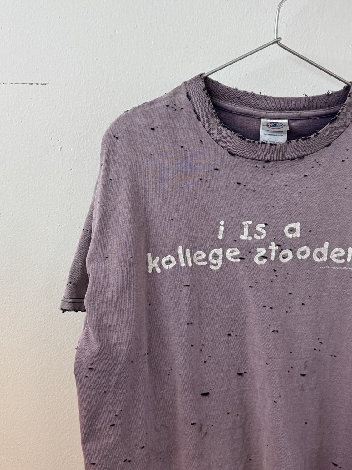 00's lettering sun bleached t shirt 상품이미지2