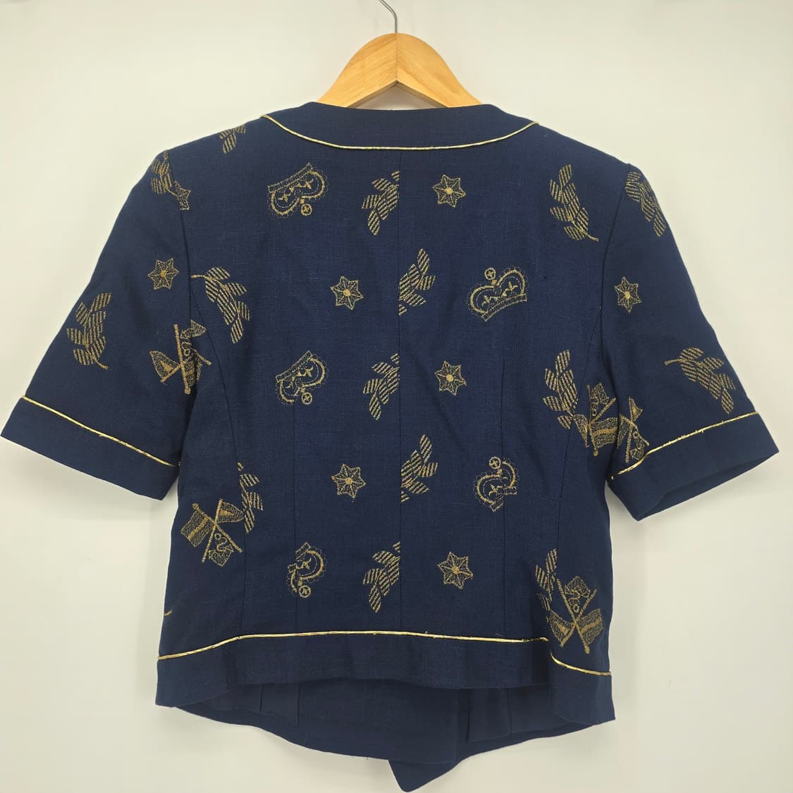 일본빈티지 고급스러운 골드 자수 디테일이 레이온 자켓 상품이미지7