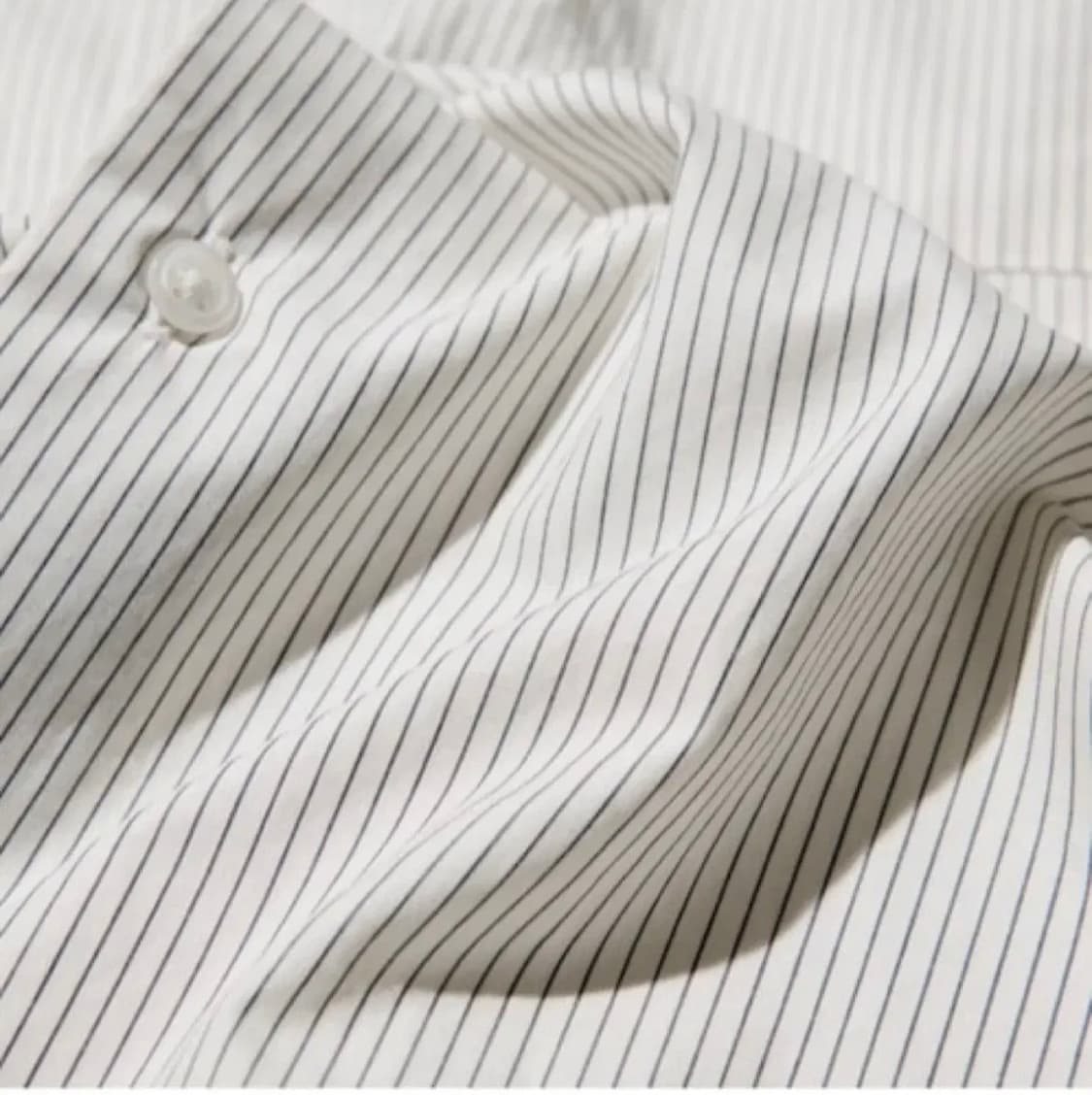 [새상품]유니클로 C 브로드클로스 오버사이즈 스트라이프 셔츠 Msize 상품이미지4