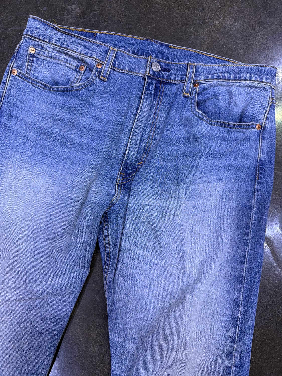 리바이스 502 테이퍼드핏 빈티지 타이 워싱 데님팬츠 36 상품이미지3