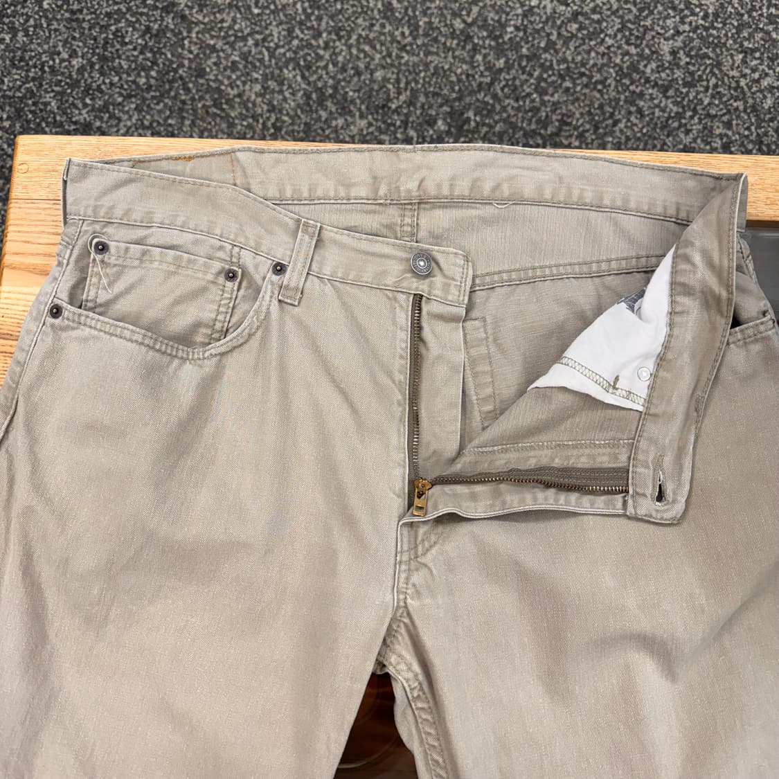 리바이스 559 베이지 스트레이트 진 (36)  상품이미지3