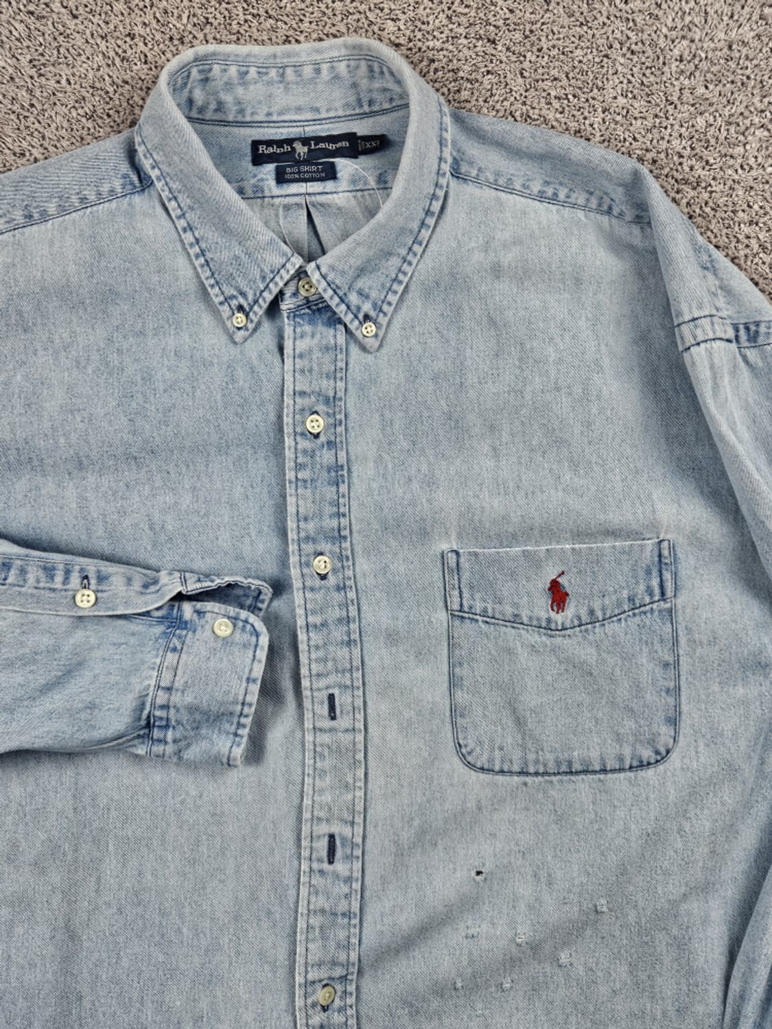 폴로랄프로렌 체스트 포켓 데님 셔츠 ( 2XL ) / 10531 상품이미지6