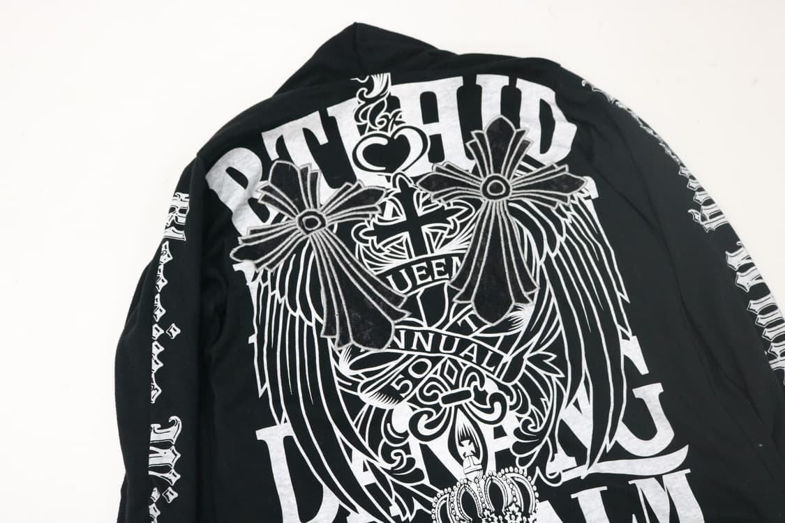 MKR 고딕 크로스 그래픽 블랙 롱 가디건 상품이미지3