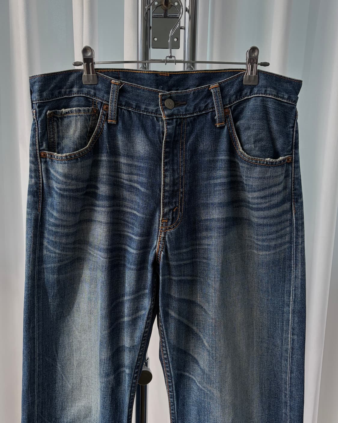 [33인치]리바이스 JPN 00s 703 빈티지워싱 데님 팬츠 상품이미지3