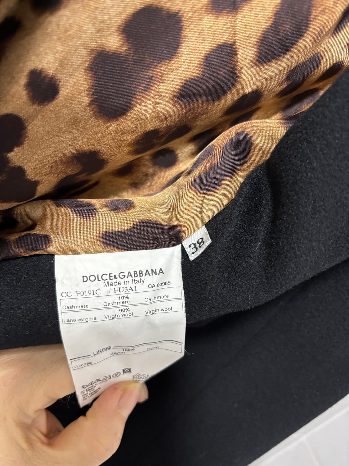 정품)돌체앤가바나 버진울 코트 상품이미지6