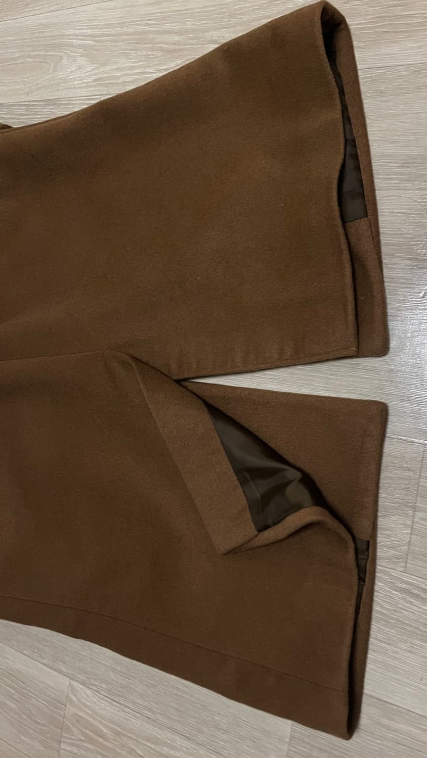 Bruman 갈색 코트 울70 상품이미지5