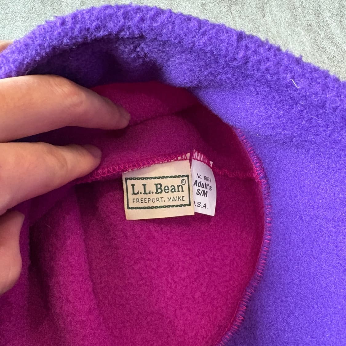 90s L.L.bean Fleece Trooper hat beanie 상품이미지3