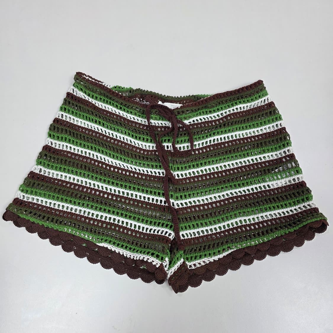 zara 자라빈티지)말차초코갸루 크로셰 모리걸 니트여름시스루휴양지반바지 상품이미지2